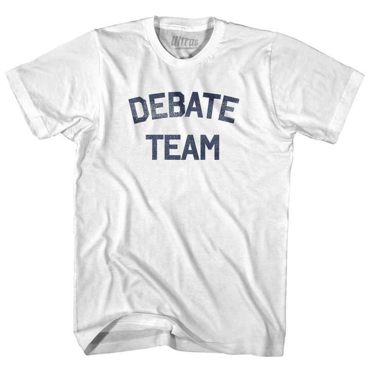 Debate Team Adult Cotton T-shirt - White