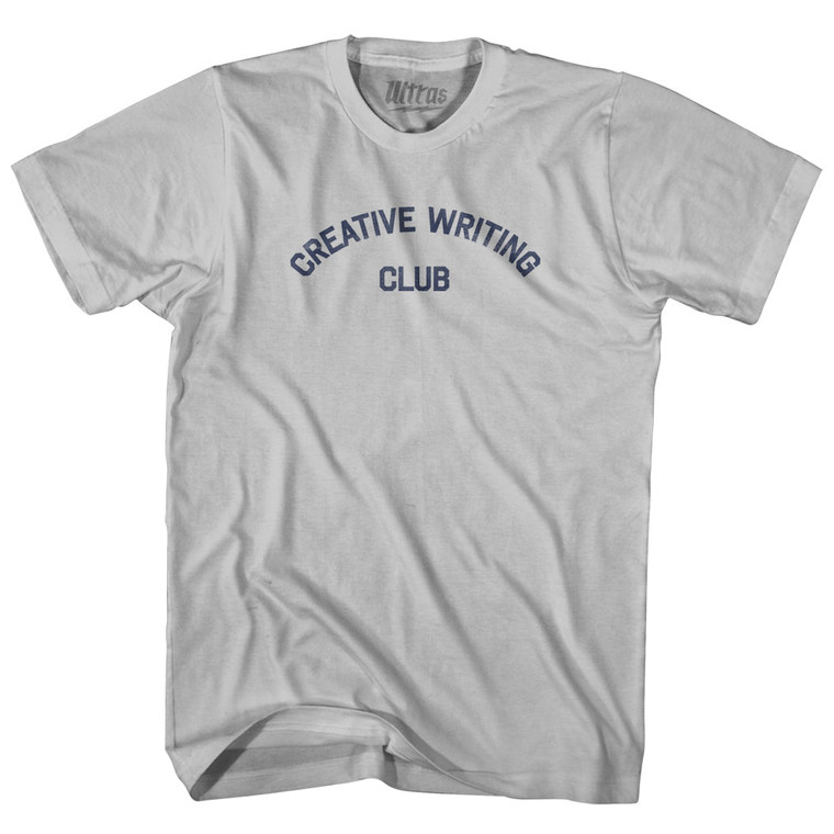 Creative Writing Club Adult Cotton T-shirt - Cool Grey