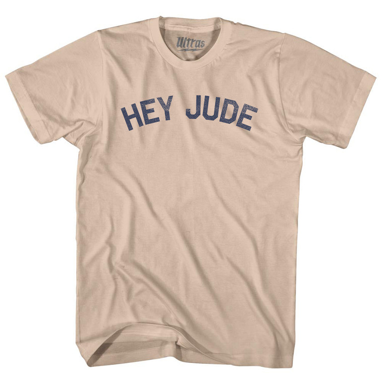 Hey Jude Adult Cotton T-shirt - Creme