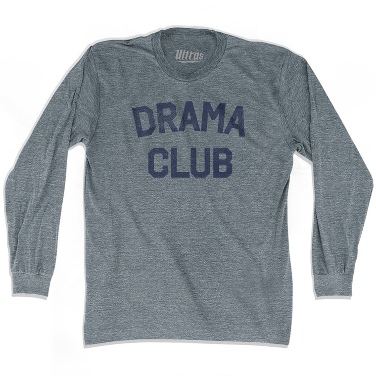 Drama club Adult Tri-Blend Long Sleeve T-shirt - Athletic Grey