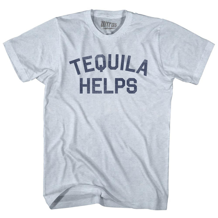 Tequila Helps Adult Tri-Blend T-shirt - Athletic White