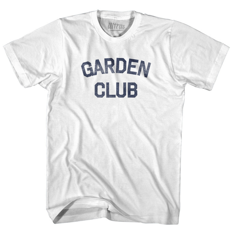 Garden Club Adult Cotton T-shirt - White