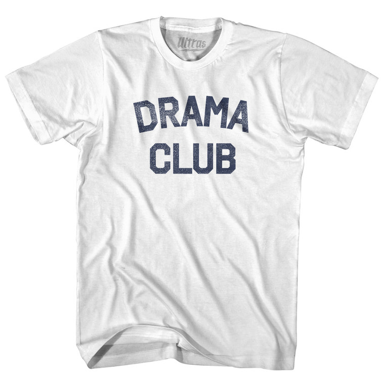 Drama club Adult Cotton T-shirt - White