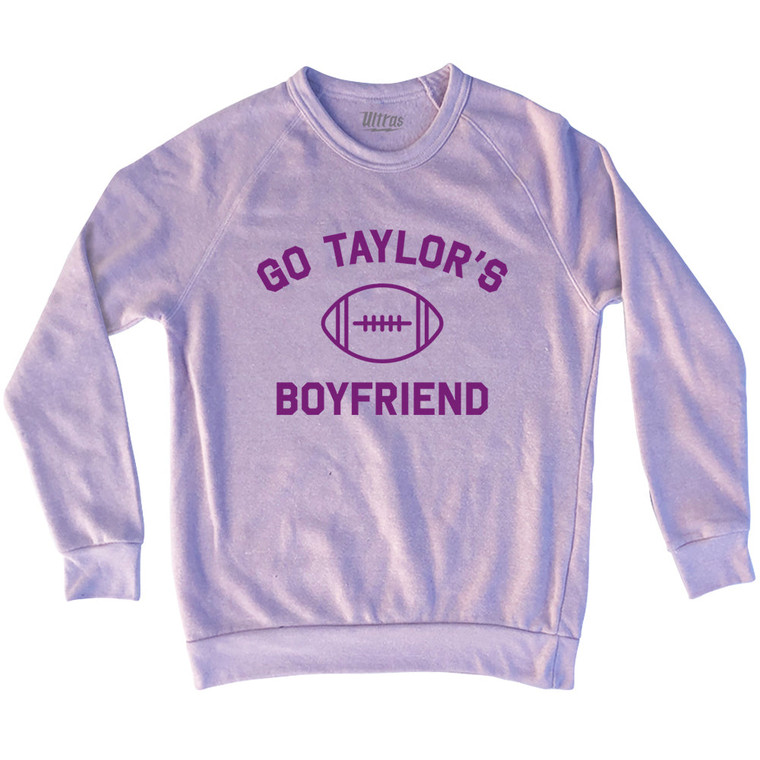 Go Taylor's Boyfriend Adult Tri-Blend Sweatshirt - Pink