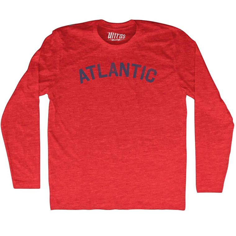 Atlantic Adult Tri-Blend Long Sleeve T-shirt - Athletic Red