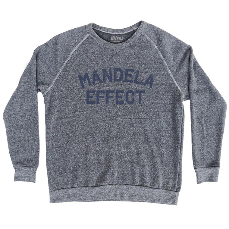 Mandela Effect Adult Tri-Blend Sweatshirt - Athletic Grey