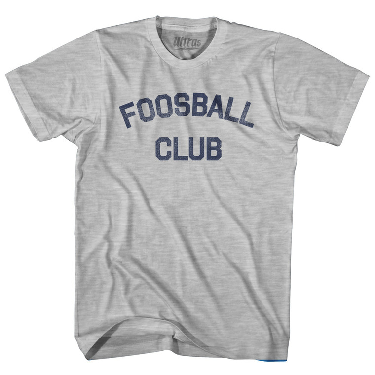 Foosball Club Womens Cotton Junior Cut T-Shirt - Grey Heather