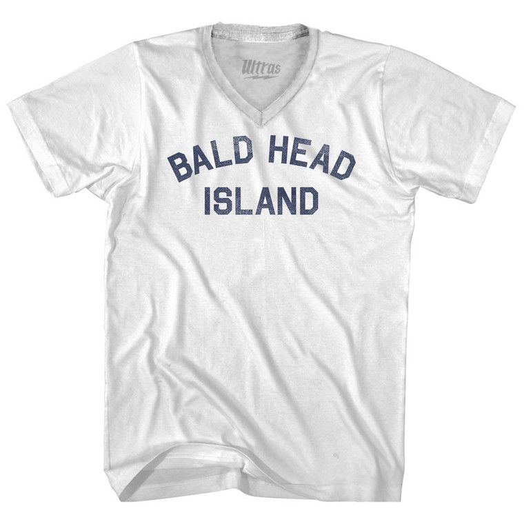 Bald Head Island Adult Tri-Blend V-neck T-shirt - White