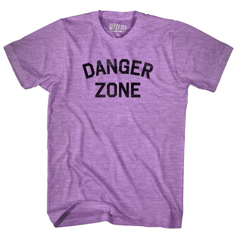 Danger Zone Adult Tri-Blend T-shirt - Athletic Purple