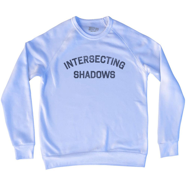 Intersecting Shadows Adult Tri-Blend Sweatshirt - White