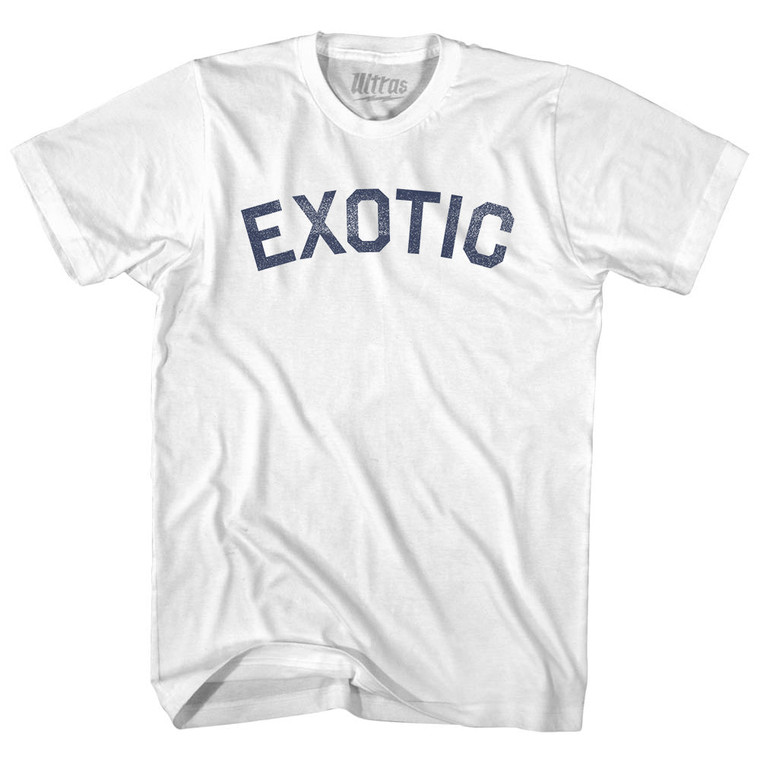 Exotic Womens Cotton Junior Cut T-Shirt - White