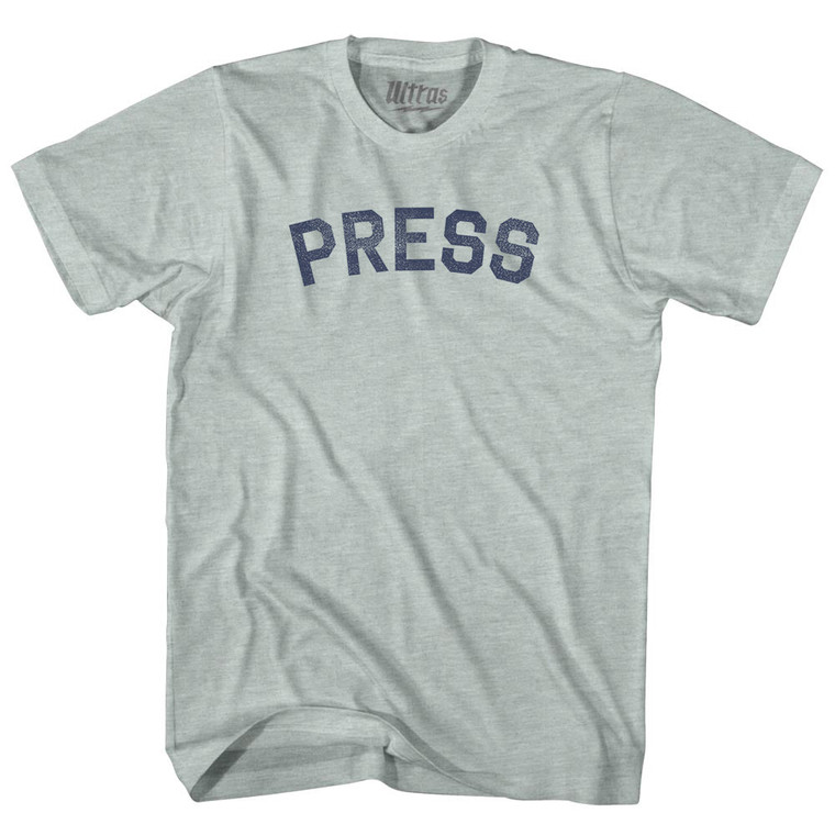 Press Adult Tri-Blend T-shirt - Athletic Cool Grey