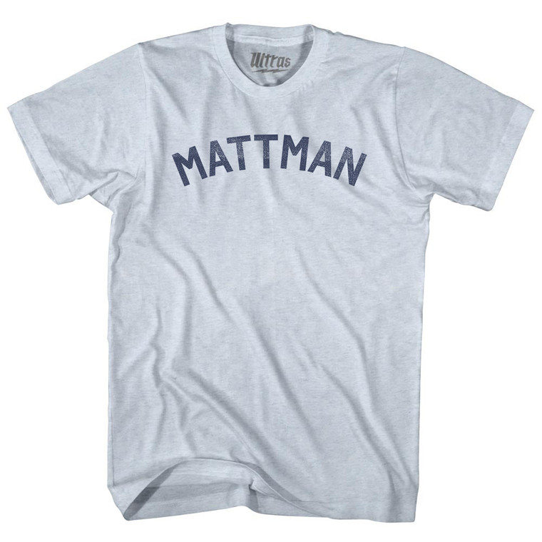 Mattman Adult Tri-Blend T-shirt - Athletic White