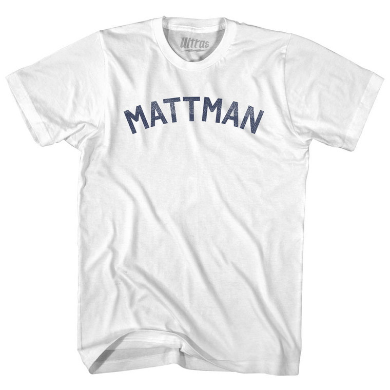 Mattman Adult Cotton T-shirt - White