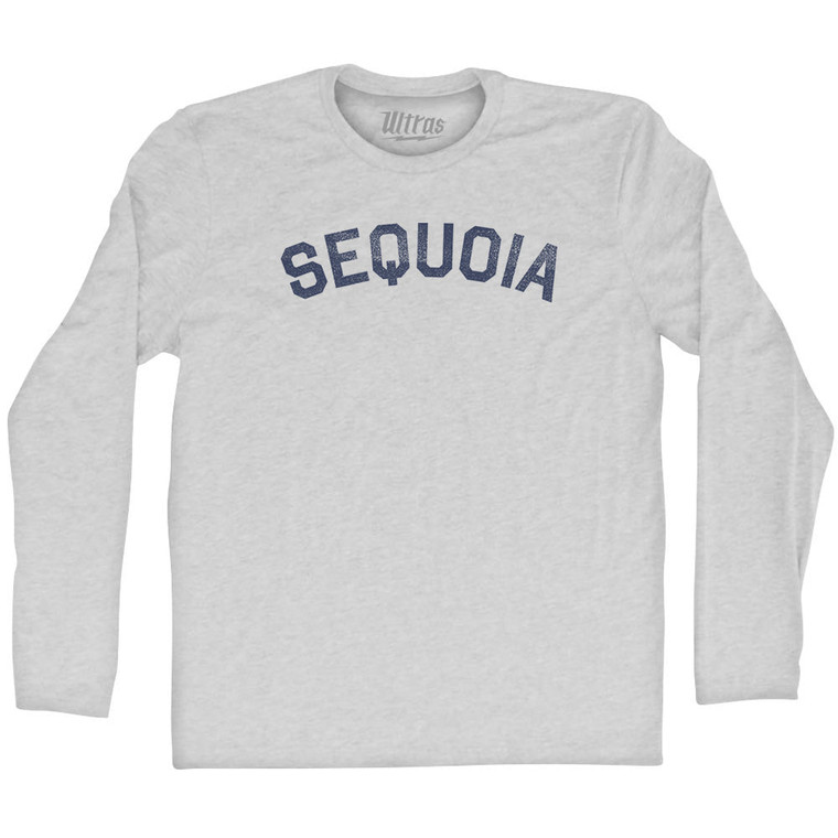 Sequoia Adult Cotton Long Sleeve T-shirt - Grey Heather