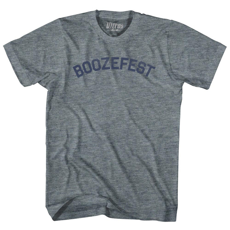 Boozefest Adult Tri-Blend T-shirt - Athletic Grey