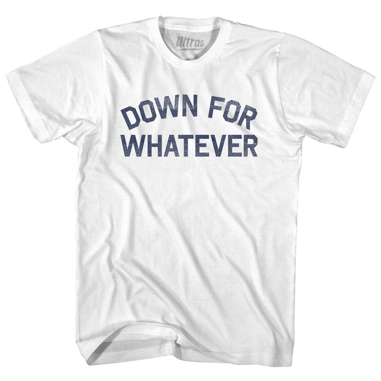 Down For Whatever Youth Cotton T-shirt - White