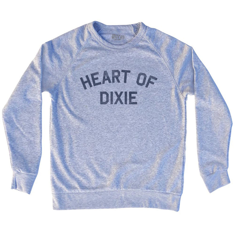 Heart Of Dixie Adult Tri-Blend Sweatshirt - Grey Heather