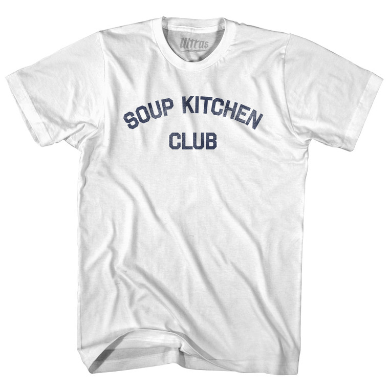 Soup Kitchen Club Adult Cotton T-shirt - White