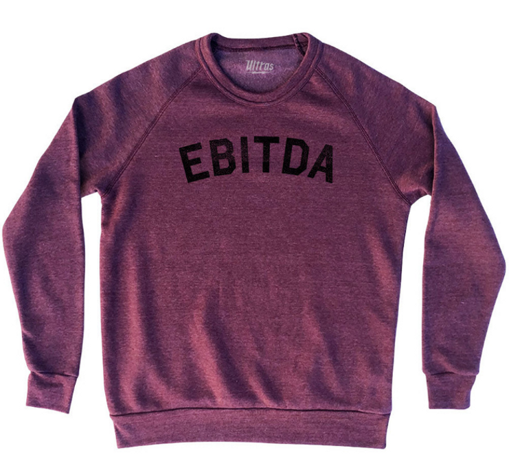 ADULT X-SMALL- Ebitda Adult Tri-Blend Sweatshirt - Cardinal- Final Sale Z22