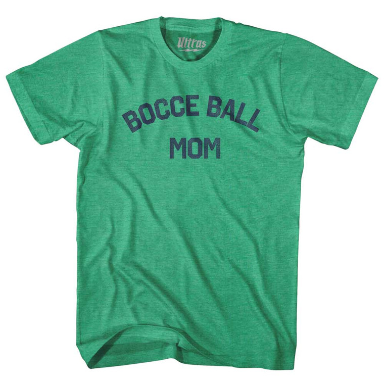 Bocce Ball Mom Adult Tri-Blend T-shirt - Kelly