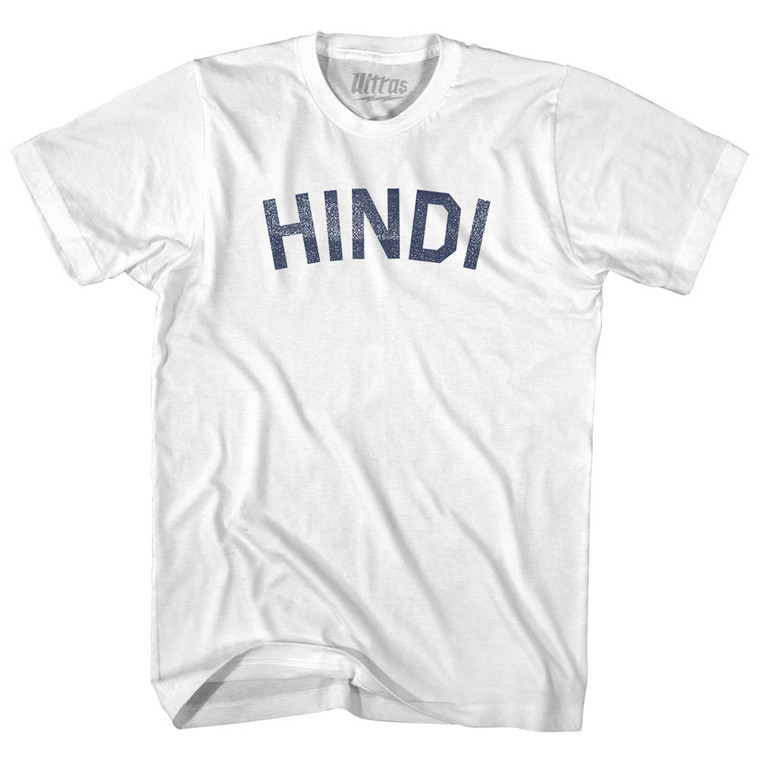 Hindi Womens Cotton Junior Cut T-Shirt - White