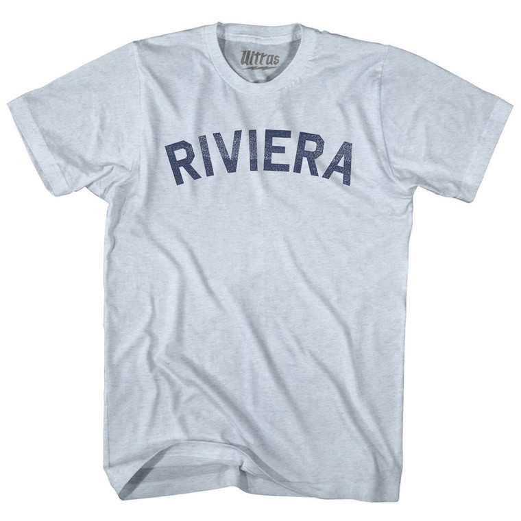 Riviera Adult Tri-Blend T-shirt - Athletic White
