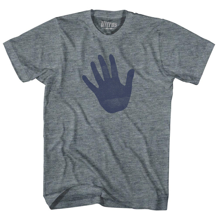 Hand Stop Adult Tri-Blend T-shirt - Athletic Grey