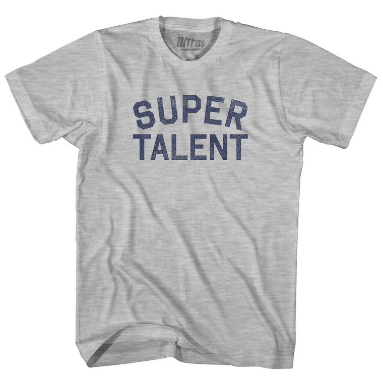 Super Talent Womens Cotton Junior Cut T-Shirt - Grey Heather