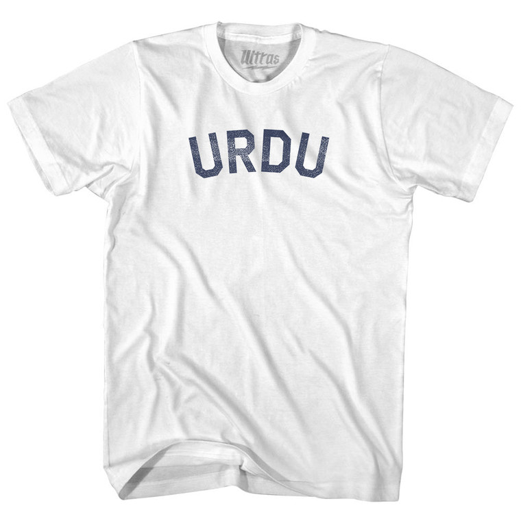 Urdu Womens Cotton Junior Cut T-Shirt - White