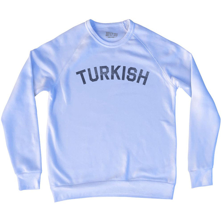 Turkish Adult Tri-Blend Sweatshirt - White
