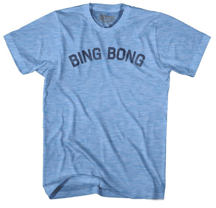 YOUTH SMALL- Bing Bong Adult Tri-Blend T-shirt - Athletic Blue- Final Sale Z6