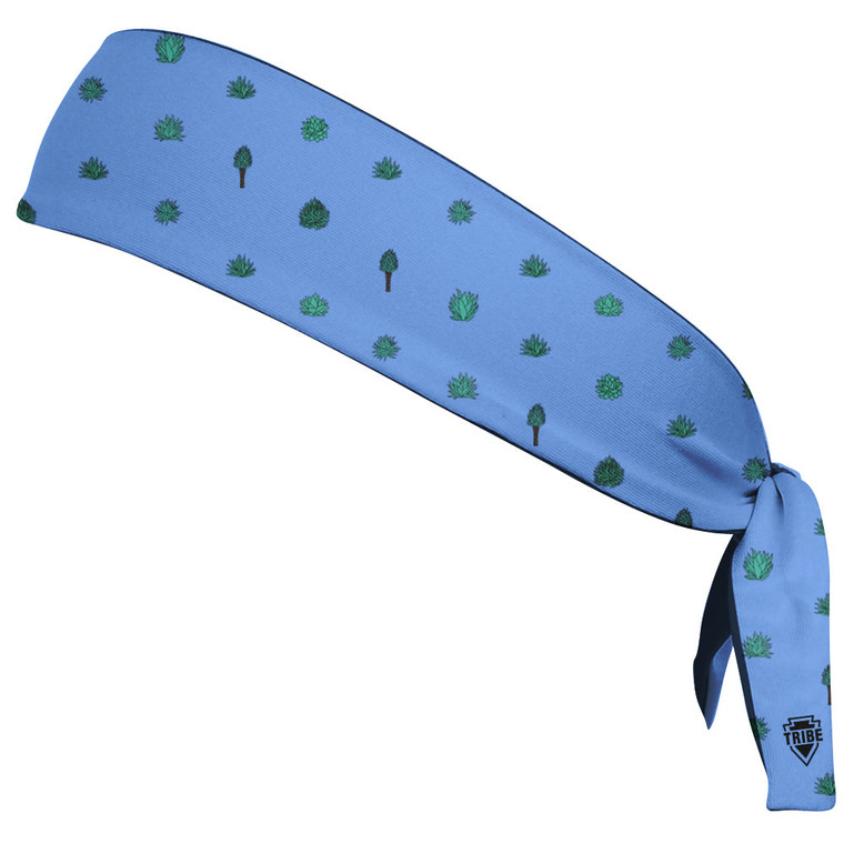 Tequilla Pattern Headband Made In USA - Carolina Blue