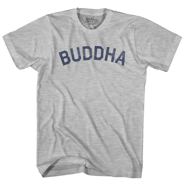 Buddha Adult Cotton T-shirt - Grey Heather