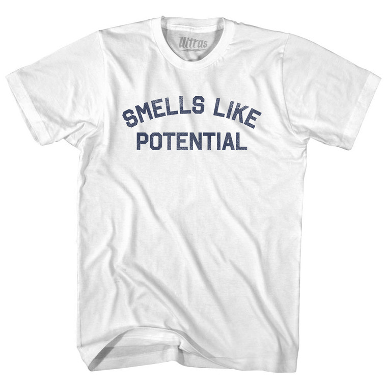 Smells Like Potential Adult Cotton T-shirt - White