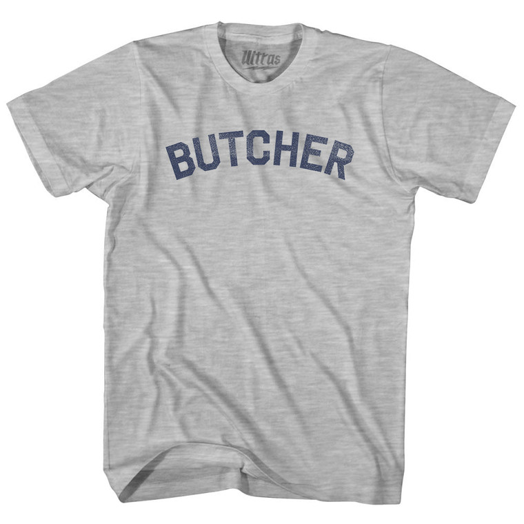 Butcher Adult Cotton T-shirt - Grey Heather