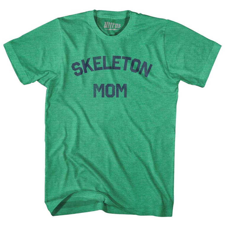 Skeleton Mom Adult Tri-Blend T-shirt - Kelly