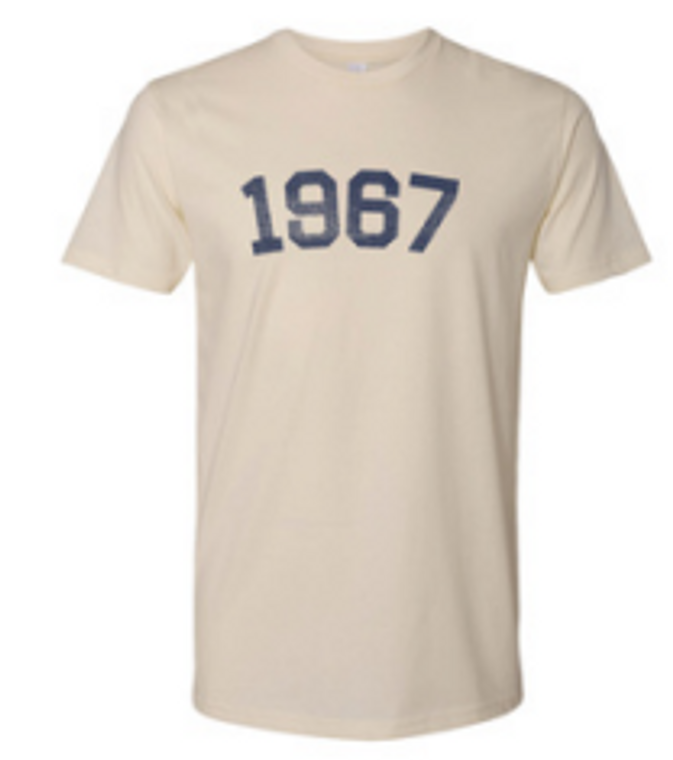 ADULT MEDIUM- 1967 Creme- T-shirt- Final Sale Z55