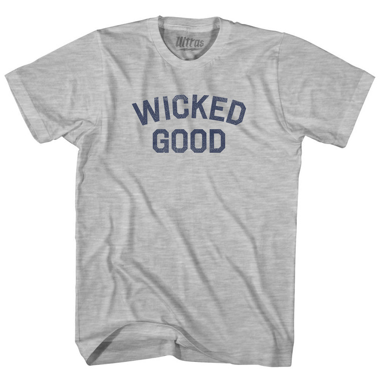 Wicked Good Adult Cotton T-shirt - Grey Heather