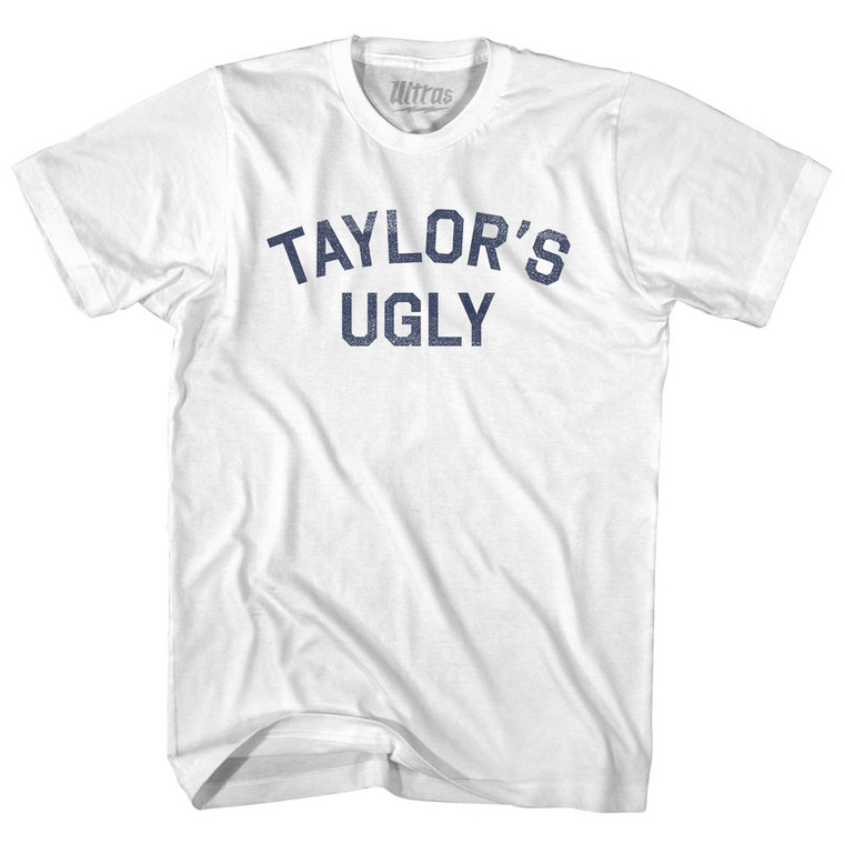 Taylor's Ugly Womens Cotton Junior Cut T-Shirt - White