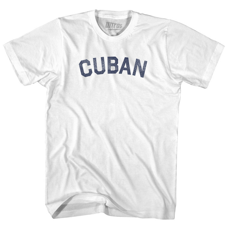 Cuban Adult Cotton T-shirt - White