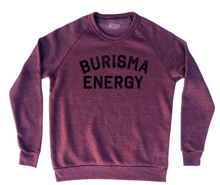 ADULT LARGE- Burisma Energy Adult Tri-Blend Sweatshirt - Cardinal- Final Sale Z11