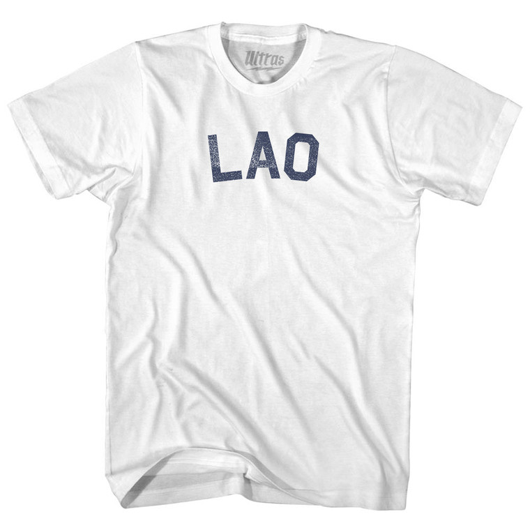 Lao Adult Cotton T-shirt - White