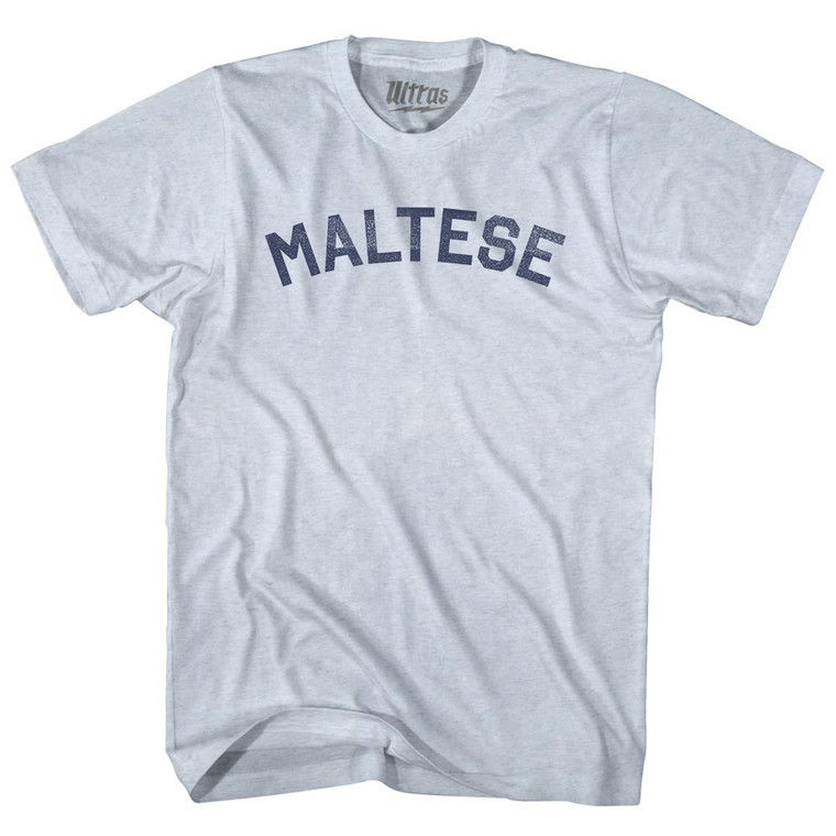 Maltese Adult Tri-Blend T-shirt - Athletic White