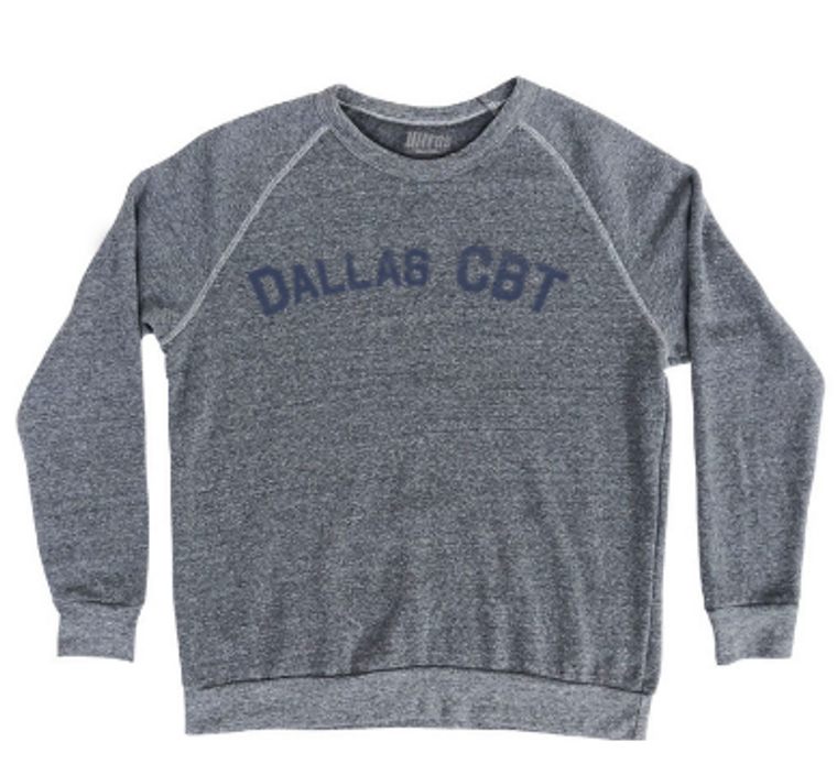 ADULT LARGE- Dallas CBT- Athletic Grey Sweatshirt- Final Sale Z11