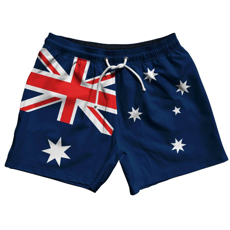 Austrialia Flag Swim Shorts 5" - Navy