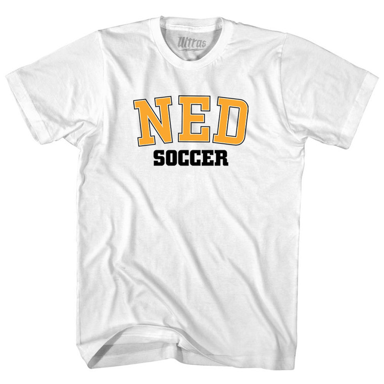 Netherlands Soccer Codes Adult Cotton T-shirt - White