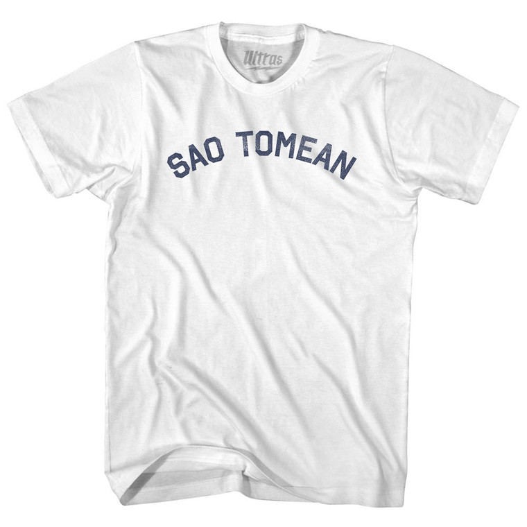 Sao Tomean Adult Cotton T-shirt - White