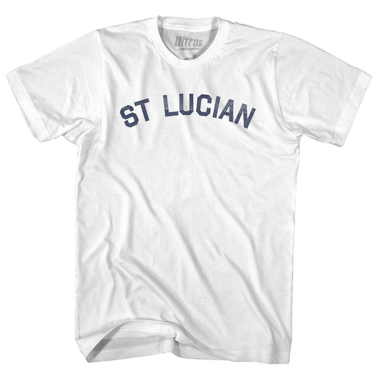 St Lucian Youth Cotton T-shirt - White