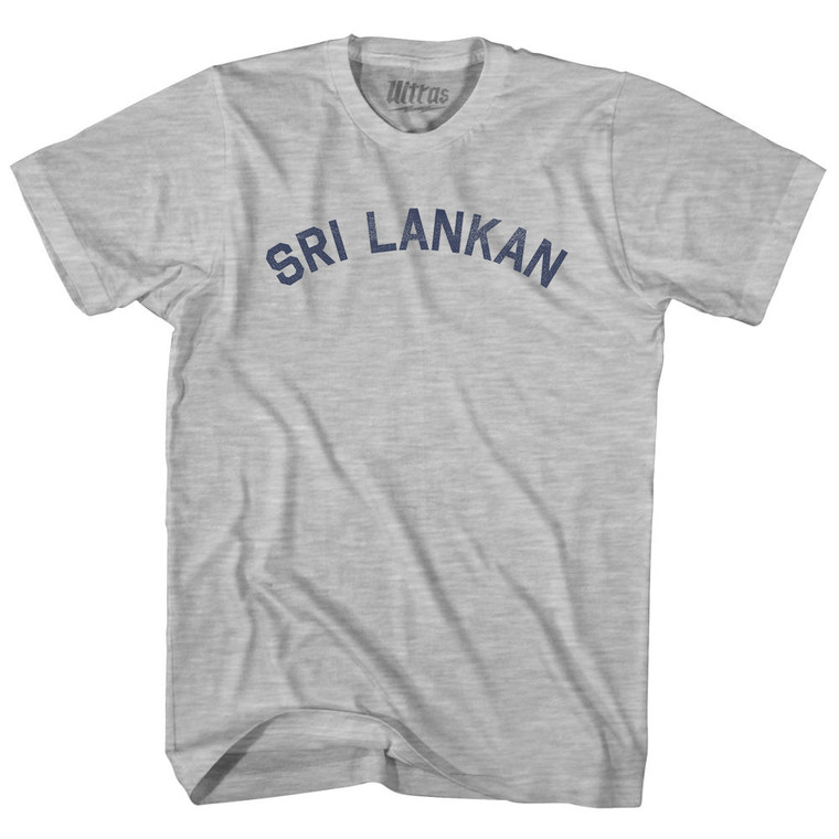 Sri Lankan Womens Cotton Junior Cut T-Shirt - Grey Heather